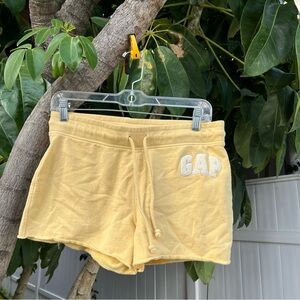 Gap Yellow Sweatshorts with Draw String.